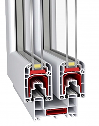 Schiebefenster 80mm (multi-sliding)